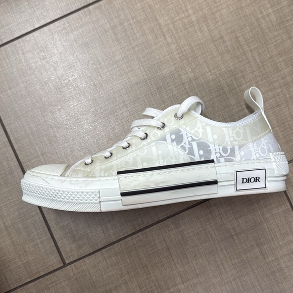 DIOR OBLIQUE MENS WHITE SHOES 44 DESIGNER 11 US - Picture 2 of 4